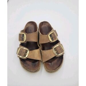 Birkenstock 39 Arizona Leather Slide Sandals Women's Comfortable Casual Slip On